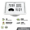 Pink Exclusive Square Floor Drain (5 x 5 Inches) with Hole and Cockroach Trap - LIPKA - Lipka Home