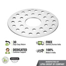 Plain Round Jali Floor Drain with Hole (4 inches) - LIPKA - Lipka Home