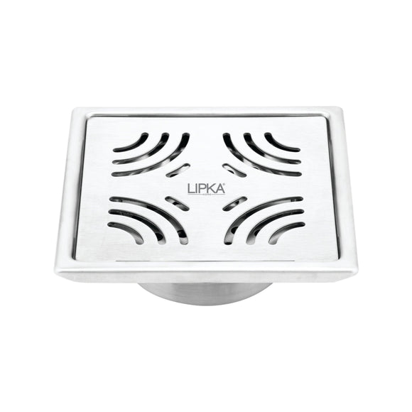 Purple Exclusive Square Floor Drain (5 x 5 Inches) with Cockroach Trap - LIPKA - Lipka Home