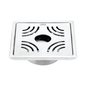 Purple Exclusive Square Floor Drain (6 x 6 Inches) with Hole & Cockroach Trap - LIPKA - Lipka Home