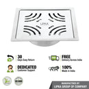 Purple Exclusive Square Flat Cut Floor Drain (5 x 5 Inches) with Cockroach Trap - LIPKA - Lipka Home