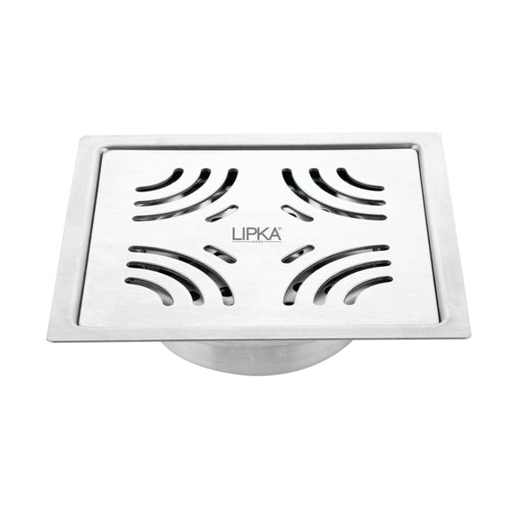 Purple Exclusive Square Flat Cut Floor Drain (5 x 5 Inches) with Cockroach Trap - LIPKA - Lipka Home
