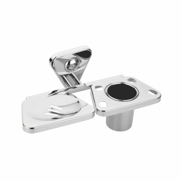 Pyramid 304-Grade Soap Dish with Tumbler Holder - LIPKA - Lipka Home