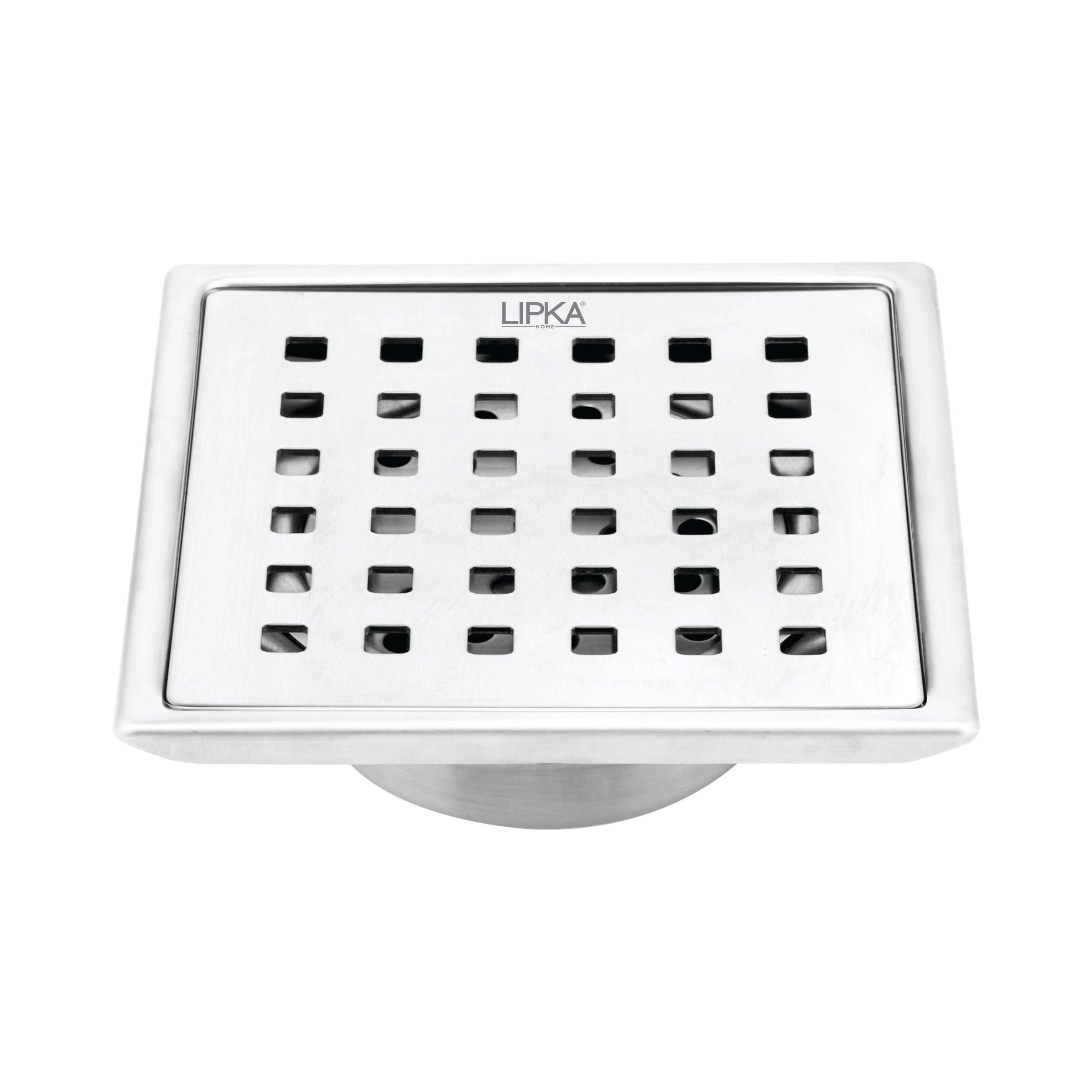 Red Exclusive Square Floor Drain (5 x 5 Inches) with Cockroach Trap