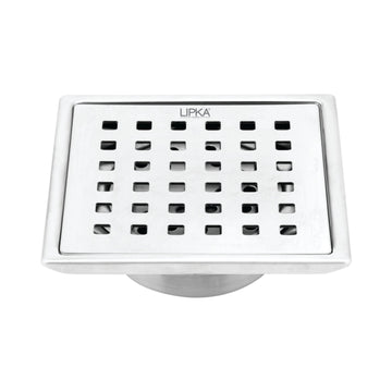 Red Exclusive Square Floor Drain (6 x 6 Inches) with Cockroach Trap - LIPKA - Lipka Home