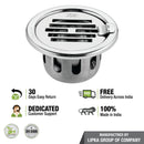 Golden Classic Jali Round Floor Drain (4 Inches) with Hinge and Cockroach Trap - LIPKA - Lipka Home