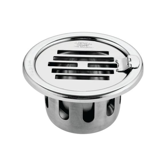 Golden Classic Jali Round Floor Drain (4 Inches) with Hinge and Cockroach Trap - LIPKA - Lipka Home