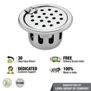 Round Floor Drain (4 inches) with Hinge & Cockroach Trap - LIPKA - Lipka Home