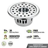 Round Floor Drain (4 inches) with Cockroach Trap & Hole free delivery