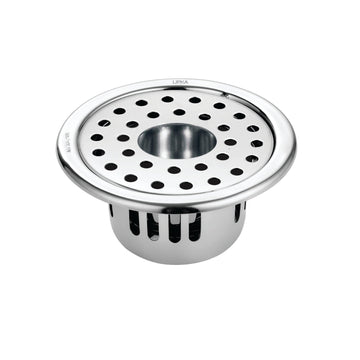 Round Floor Drain (4 inches) with Cockroach Trap & Hole - LIPKA - Lipka Home