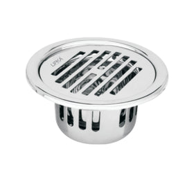 Golden Classic Jali Round Floor Drain (4 Inches) with Cockroach Trap - Lipka Home