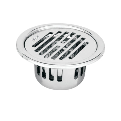 Golden Classic Jali Round Floor Drain (4 Inches) with Cockroach Trap - Lipka Home