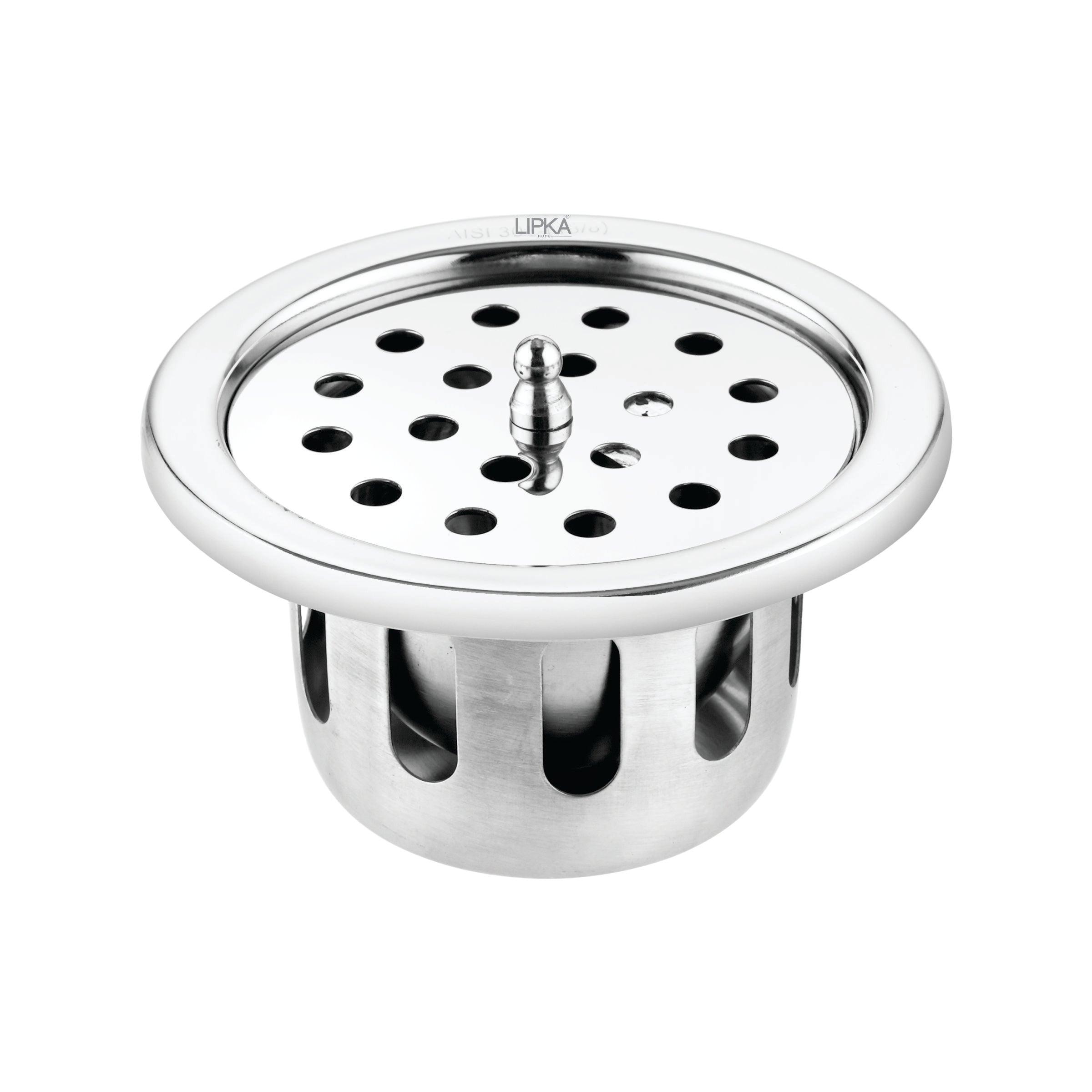 Round Floor Drain (4 inches) with Cockroach Trap & Lid