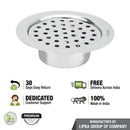 Super Sleek Round Flat Cut Floor Drain (5 Inches) with Cockroach Trap - LIPKA - Lipka Home