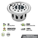 Round Floor Drain (5 Inches) with Hinge, Hole and Cockroach Trap - LIPKA - Lipka Home