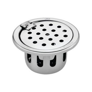 Round Floor Drain (5 inches) with Hinge & Cockroach Trap - LIPKA - Lipka Home