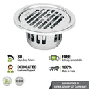 Golden Classic Jali Round Floor Drain (5 Inches) with Cockroach Trap - Lipka Home