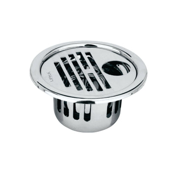 Golden Classic Jali Round Floor Drain (5 Inches) with Cockroach Trap and Hole - Lipka Home