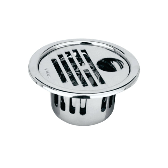 Golden Classic Jali Round Floor Drain (5 Inches) with Cockroach Trap and Hole - Lipka Home