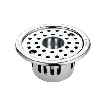 Round Floor Drain (5 inches) with Cockroach Trap, Lock & Hole - LIPKA - Lipka Home