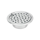 Super Sleek Round Floor Drain (5 inches) with Hinge and Cockroach Trap - LIPKA