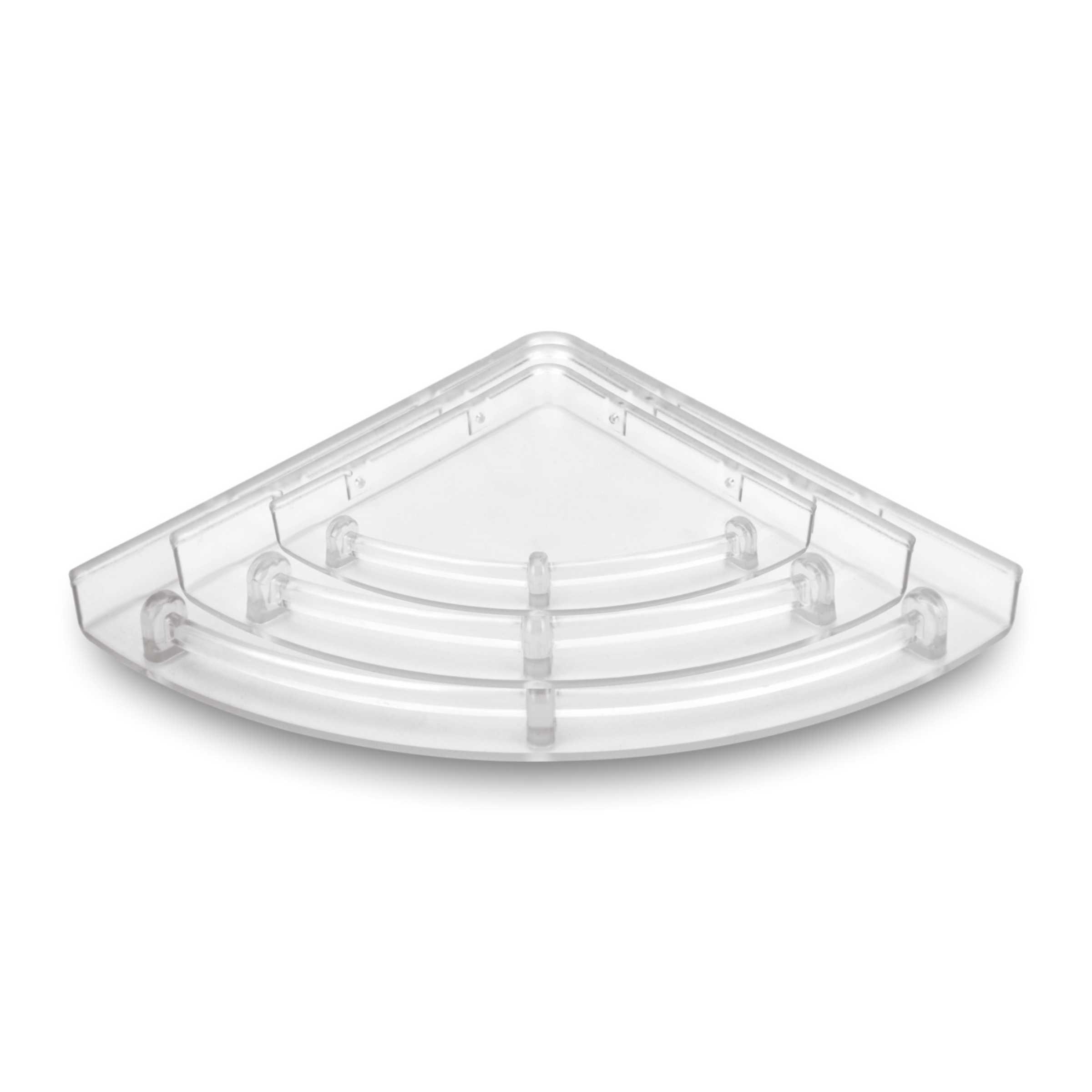 Round Large ABS Corner Shelf Tray (Set of 3)
