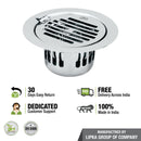 Golden Classic Jali Round Flat Cut Floor Drain (5 Inches) with Hinge and Cockroach Trap - LIPKA - Lipka Home