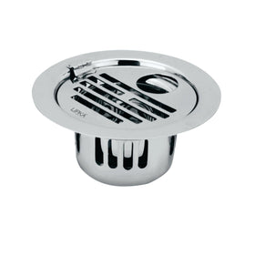 Golden Classic Jali Round Flat Cut Floor Drain (5 Inches) with Hinge, Hole and Cockroach Trap - LIPKA - Lipka Home