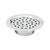 Super Sleek Round Flat Cut Floor Drain (5 Inches) with Hinge and Cockroach Trap - LIPKA