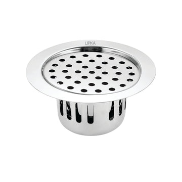 Round Flat Cut Floor Drain (5.5 inches) with Cockroach Trap - LIPKA - Lipka Home