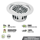 Golden Classic Jali Round Flat Cut Floor Drain (5.5 inches) with Cockroach Trap - LIPKA - Lipka Home