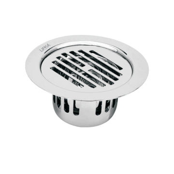 Golden Classic Jali Round Flat Cut Floor Drain (5.5 inches) with Cockroach Trap - LIPKA - Lipka Home
