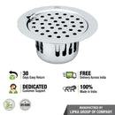 Round Flat Cut Floor Drain (5.5 inches) with Hinge & Cockroach Trap - LIPKA - Lipka Home
