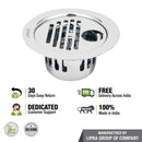 Golden Classic Jali Round Flat Cut Floor Drain (5.5 inches) with Hole and Cockroach Trap - LIPKA - Lipka Home