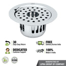 Round Flat Cut Floor Drain (5.5 inches) with Hinge, Hole & Cockroach Trap - LIPKA - Lipka Home