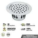Round Flat Cut Floor Drain (5.5 inches) with Cockroach Trap & Lid - LIPKA - Lipka Home