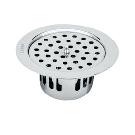 Round Flat Cut Floor Drain (5.5 inches) with Cockroach Trap & Lid - LIPKA - Lipka Home