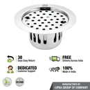 Round Flat Cut Floor Drain (5.5 inches) with Lock & Cockroach Trap - LIPKA - Lipka Home