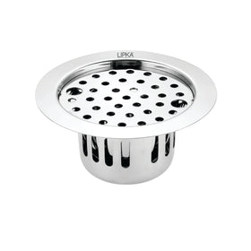 Round Flat Cut Floor Drain (5.5 inches) with Lock & Cockroach Trap - LIPKA - Lipka Home