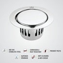 Full Moon Round Floor Drain (5.5 inches) with Cockroach Trap - LIPKA - Lipka Home