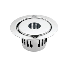 Full Moon Round Floor Drain (5.5 inches) With Hole and Cockroach Trap - LIPKA - Lipka Home