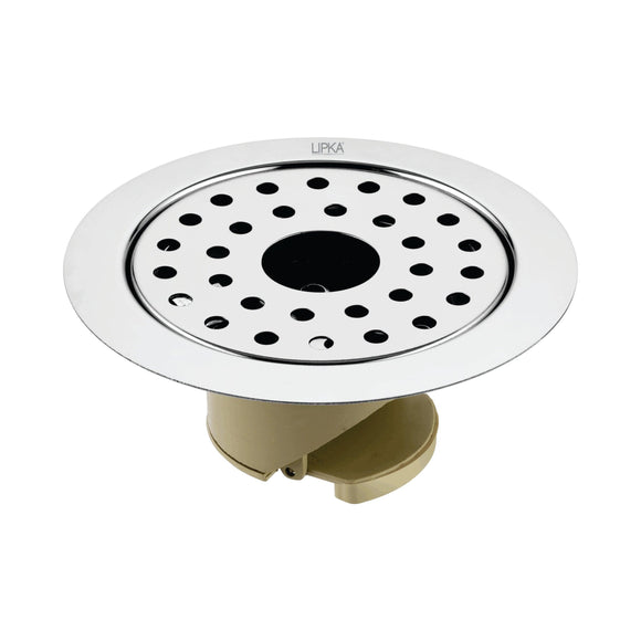 Round Jal Floor Drain (5 x 5 Inches) with Hole and Wide PVC Cockroach Trap - LIPKA - Lipka Home