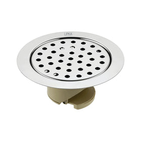 Round Jal Floor Drain (5 x 5 Inches) with Wide PVC Cockroach Trap - LIPKA - Lipka Home