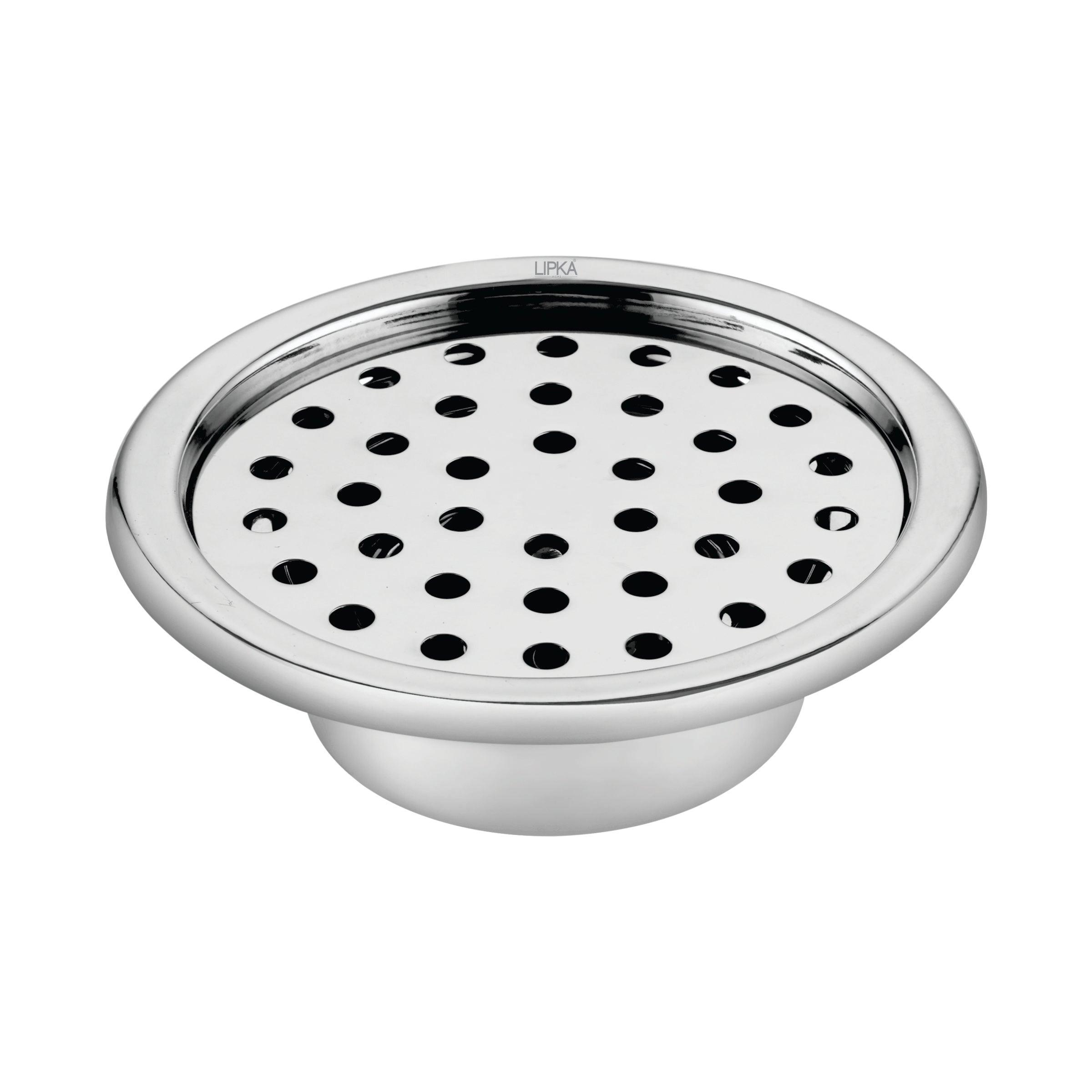 Super Sleek Round Floor Drain (5 inches) with Cockroach Trap - LIPKA - Lipka Home