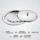 Saturn Round Floor Drain with Classic Jali (5 inches) - LIPKA - Lipka Home