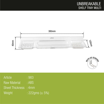 Multi ABS Shelf Tray - LIPKA - Lipka Home