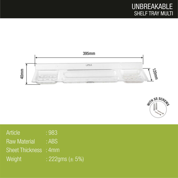 Multi ABS Shelf Tray - LIPKA - Lipka Home