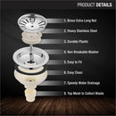 Round Kitchen Sink Coupling (4½ Inches) - LIPKA - Lipka Home