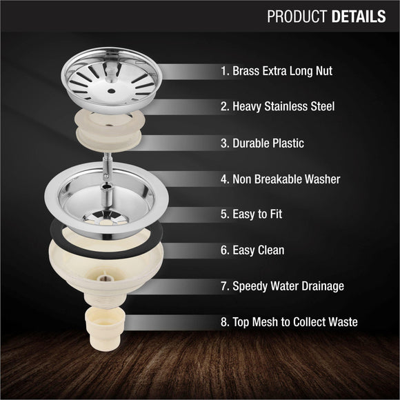 Round Kitchen Sink Coupling (4½ Inches) - LIPKA - Lipka Home