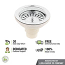 Round 304-Grade Kitchen Sink Coupling (4½ Inches) - LIPKA - Lipka Home